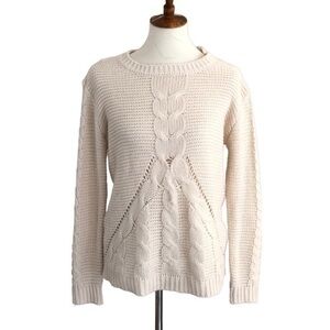 Urban Day cream cable knit sweater